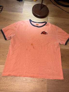 Vintage Gatorz Eyewear Embroidered Ringer T-Shirt Orange District Threads Large